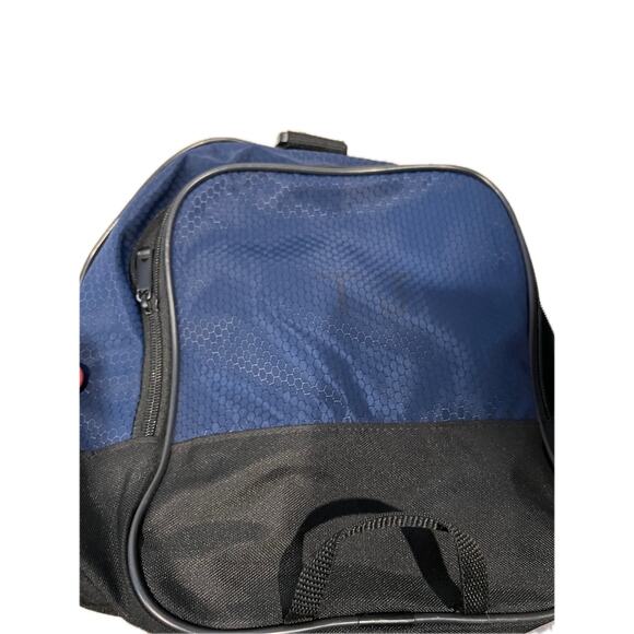 Adidas Defender Medium 20"x12"x10" Blue Black Duffel Bag - Picture 6 of 6